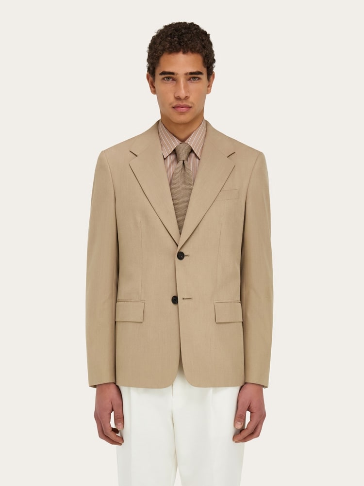 Single breasted flannel blazer Gallery image 2