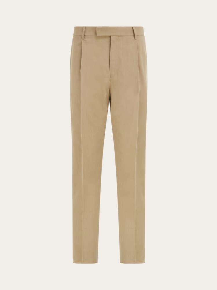 Silk and wool tailored trouser Gallery image 1