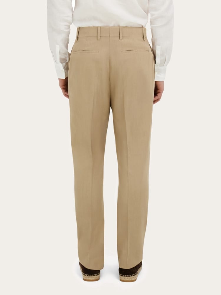 Silk and wool tailored trouser Gallery image 7