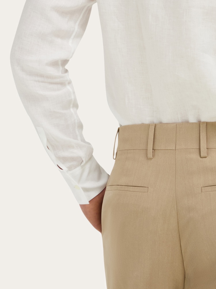 Silk and wool tailored trouser Gallery image 5