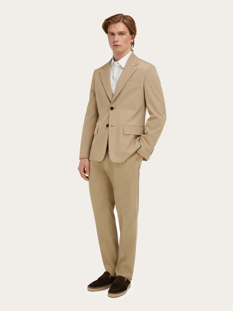 Silk and wool tailored trouser Gallery image 6