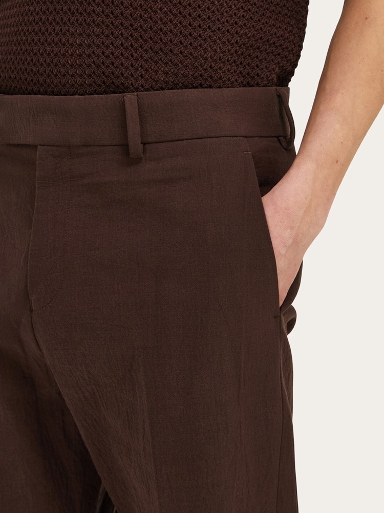 Cotton cashmere chinos Gallery image 5