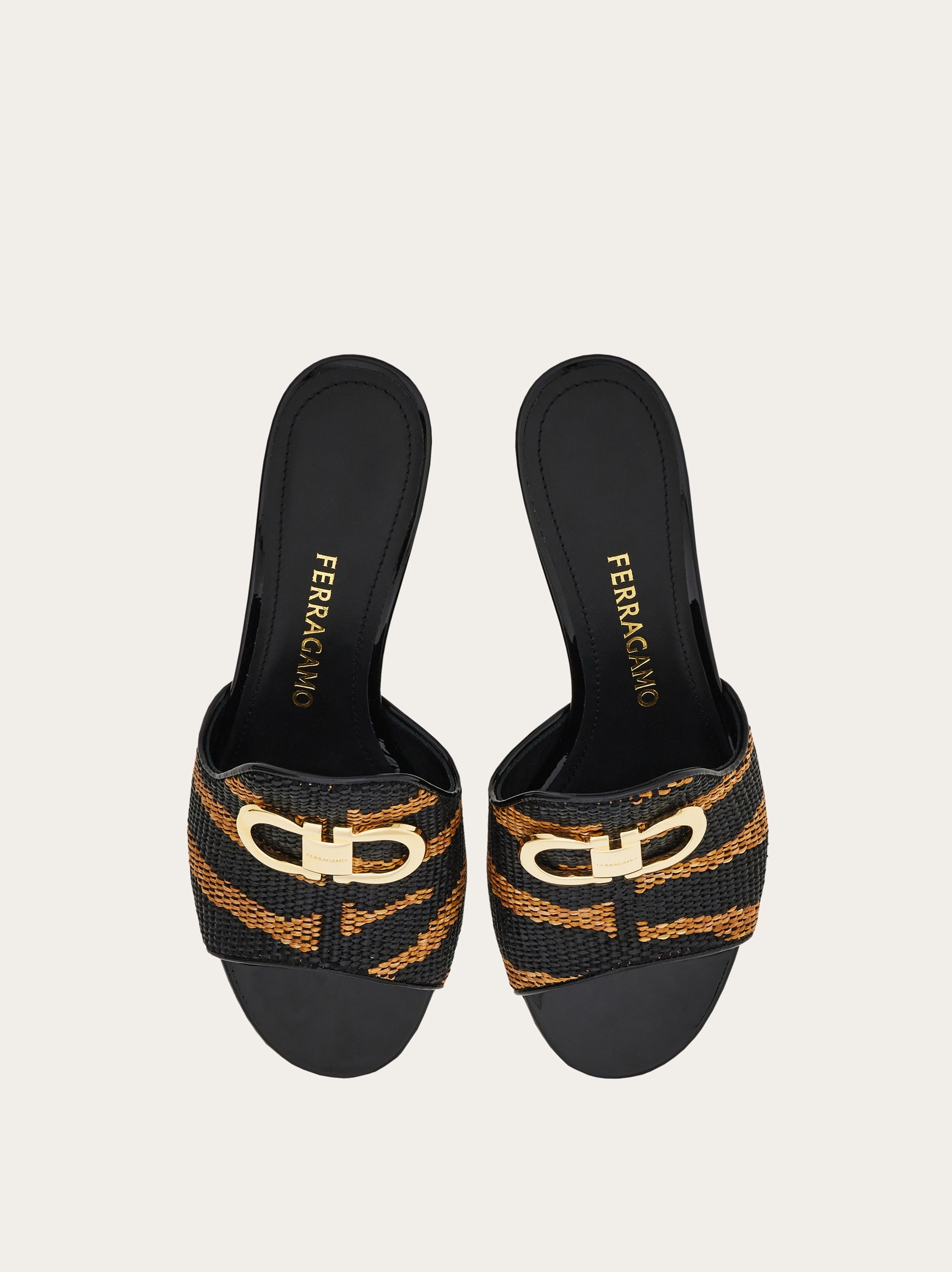 Gancini ornament mid-heel Slide - Women | Ferragamo