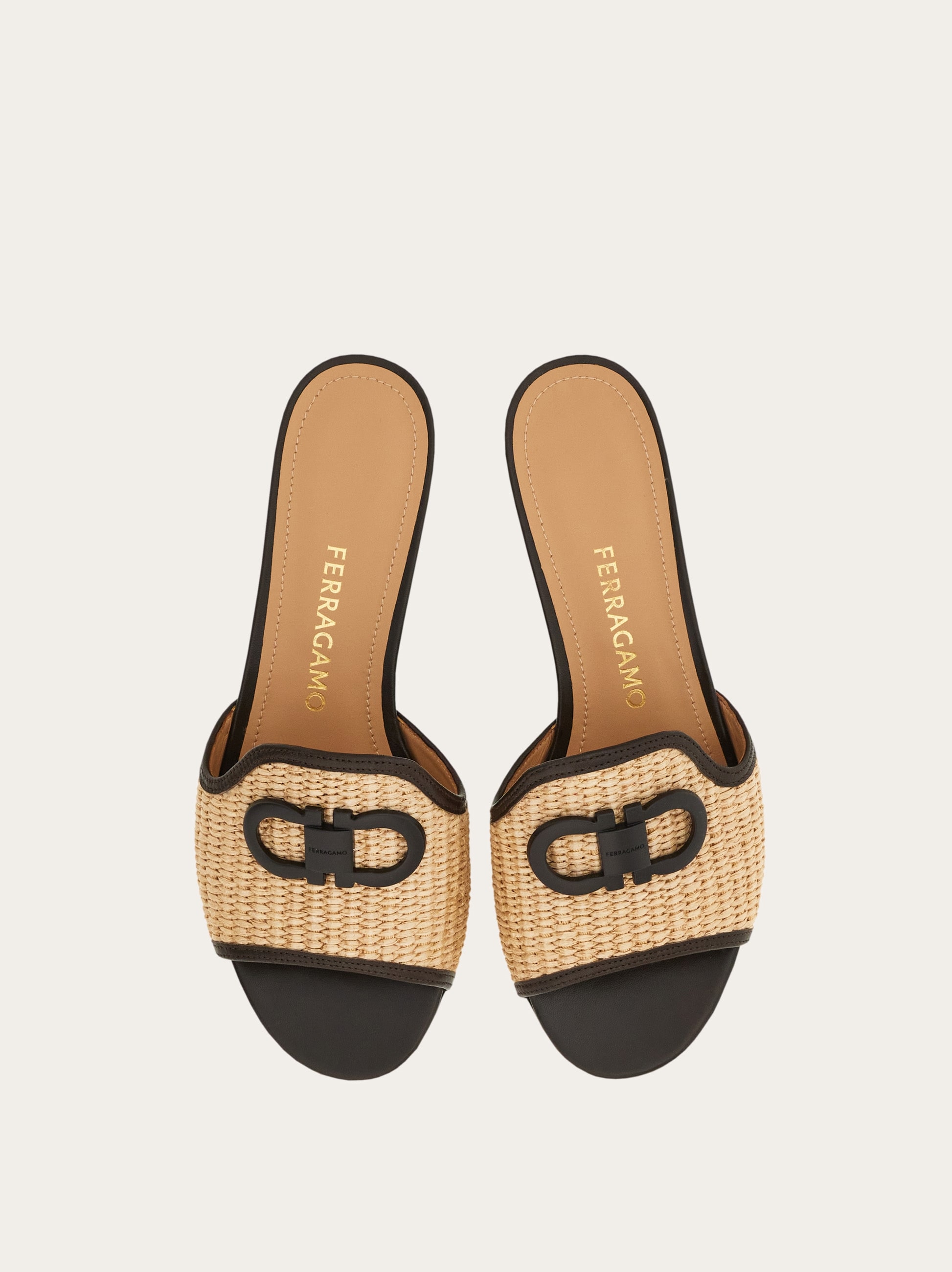 Gancini ornament low-heel slide - Women | Ferragamo