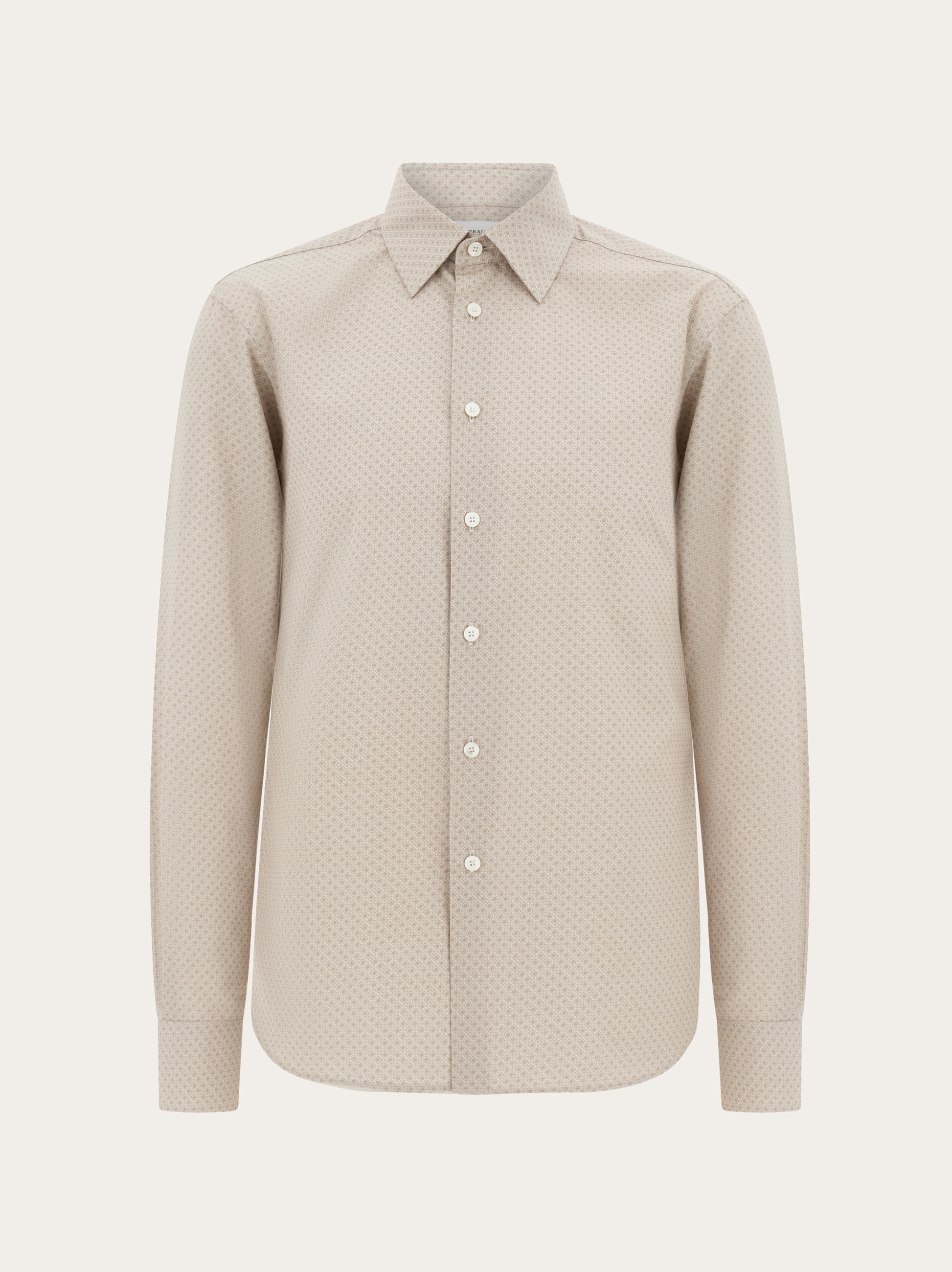 Salvatore Ferragamo 半袖　シャツ Micro-patterned shirt - Men | Ferragamo