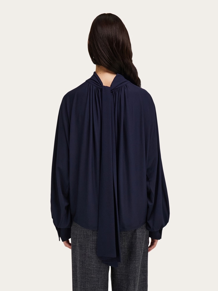 Gathered top with shoulder slit detail Gallery image 4