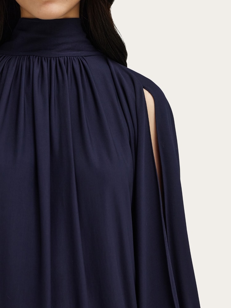 Gathered top with shoulder slit detail Gallery image 5