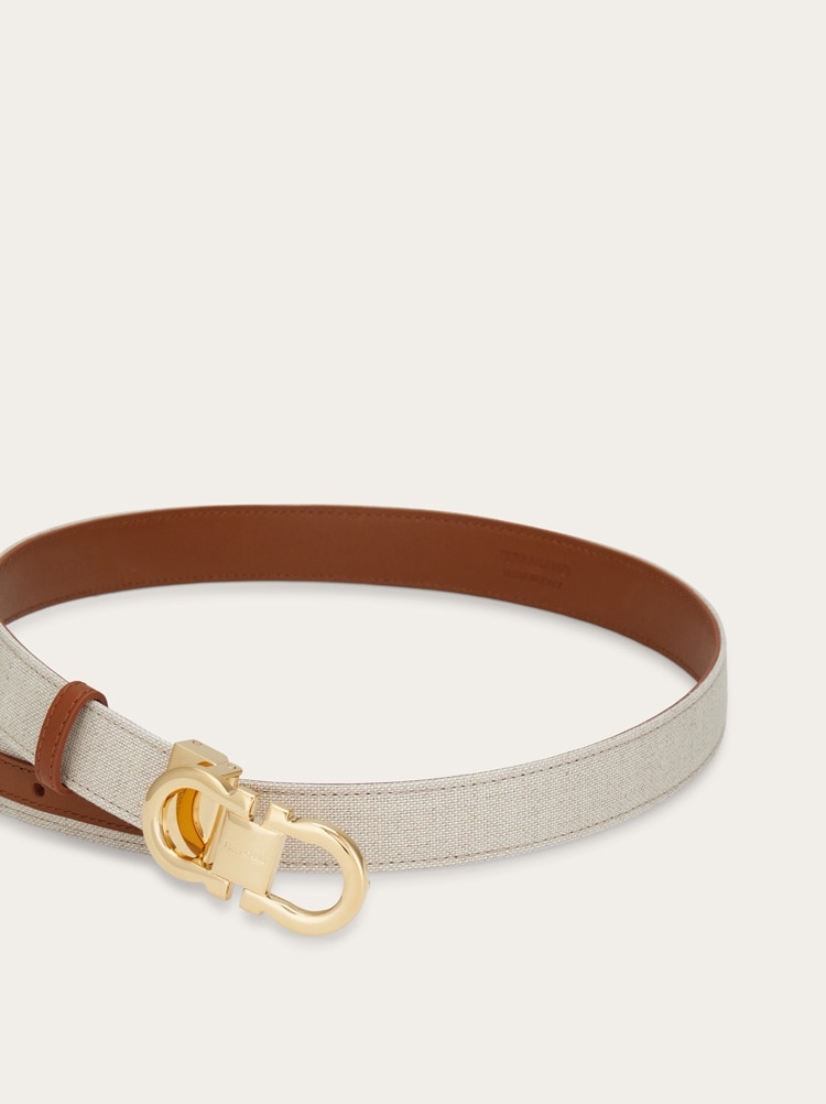 Reversible and adjustable Gancini belt Gallery image 4