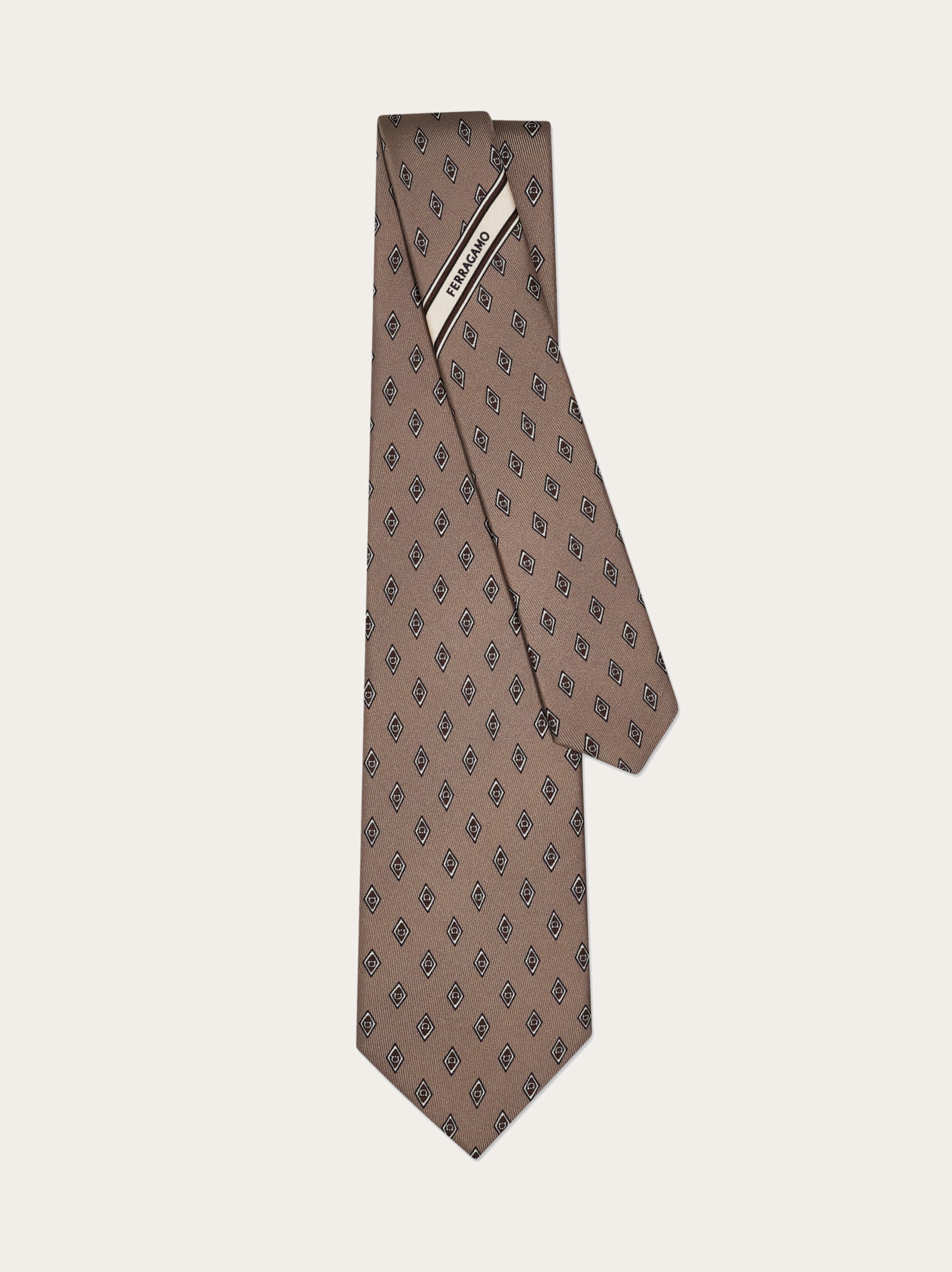 シルクプリントネクタイ - メンズ | Ferragamo