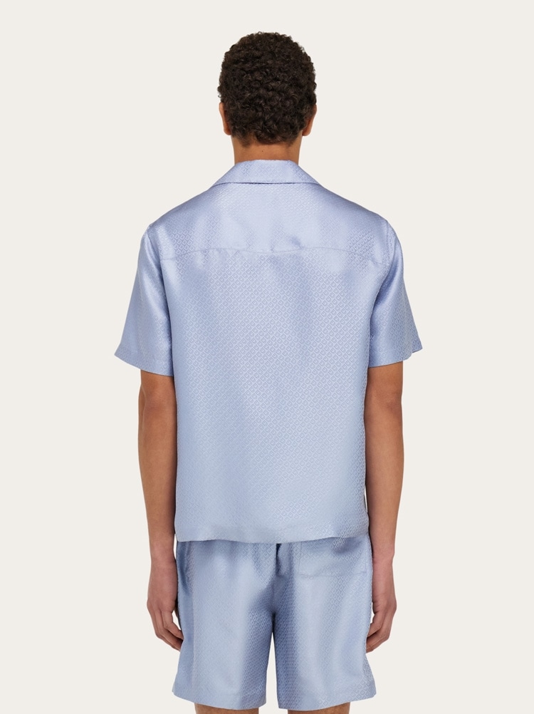 Chemise manche courte en soie Gallery image 3