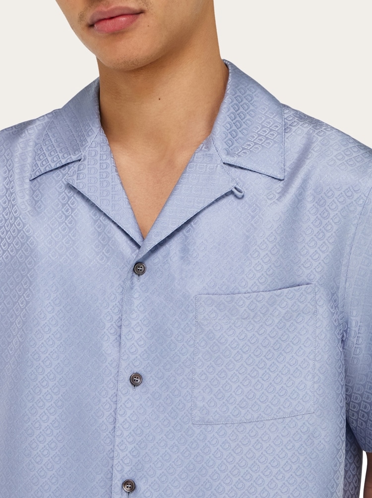 Chemise manche courte en soie Gallery image 4