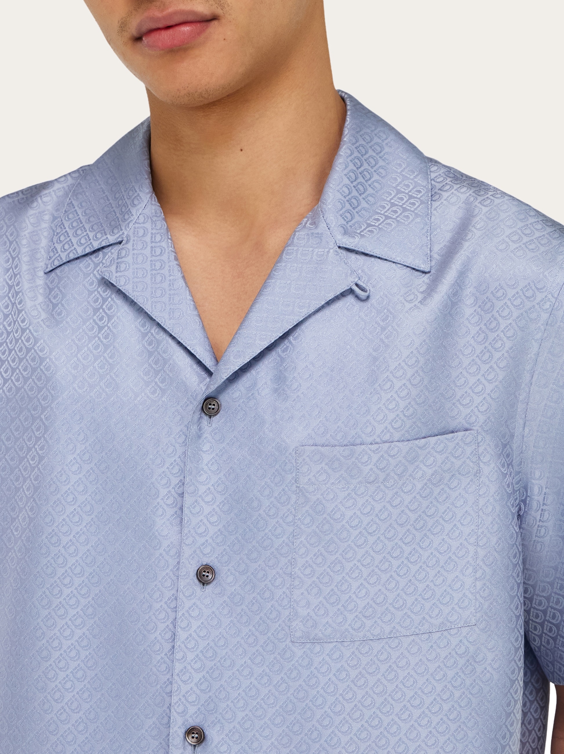Short sleeve silk shirt - Men | Ferragamo