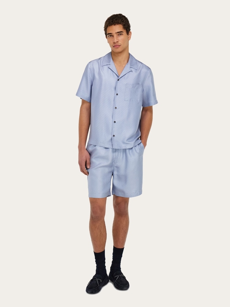 Chemise manche courte en soie Gallery image 5