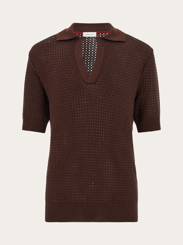 Short sleeve knitted polo Gallery image 1