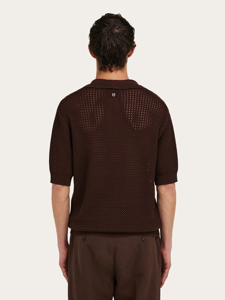 Short sleeve knitted polo Gallery image 3