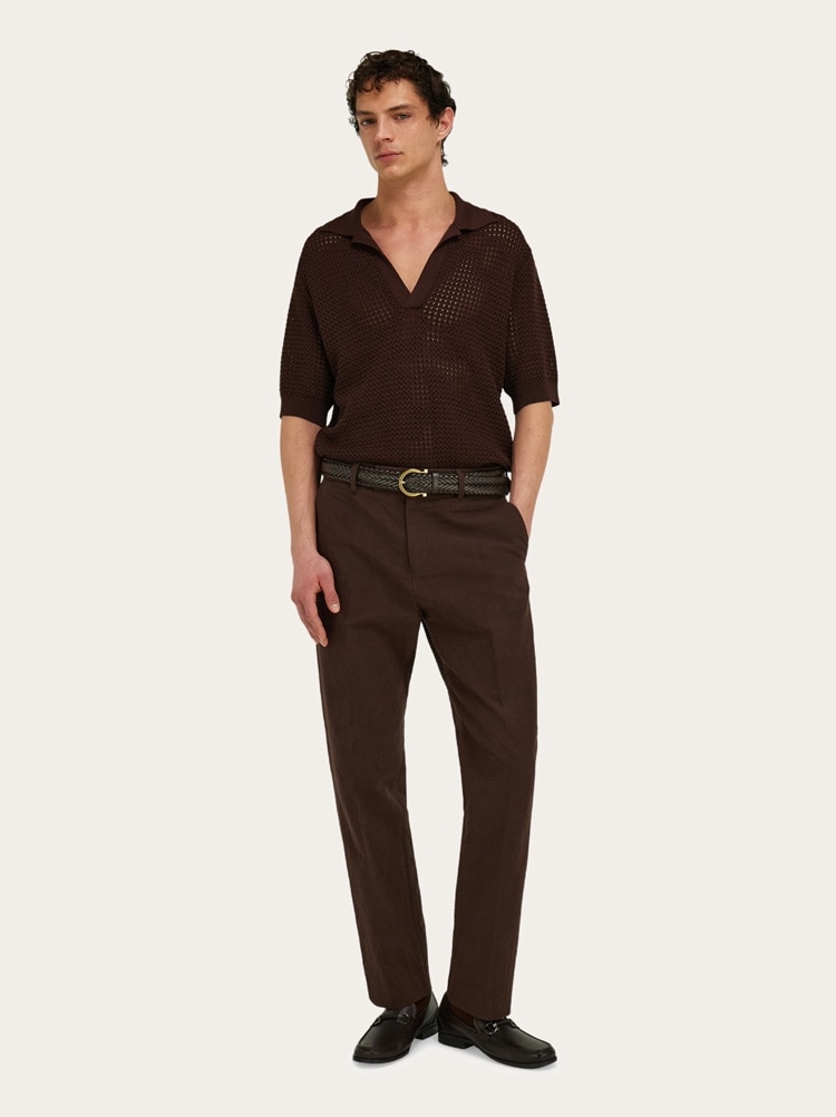 Short sleeve knitted polo Gallery image 6