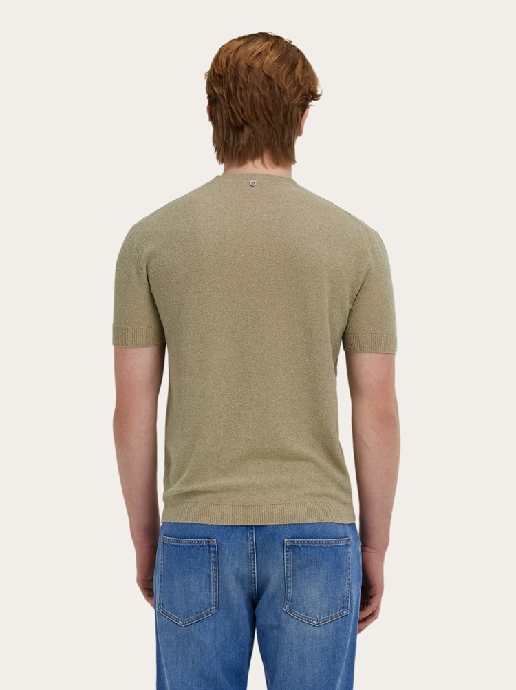 Short sleeve knitted top Gallery image 3