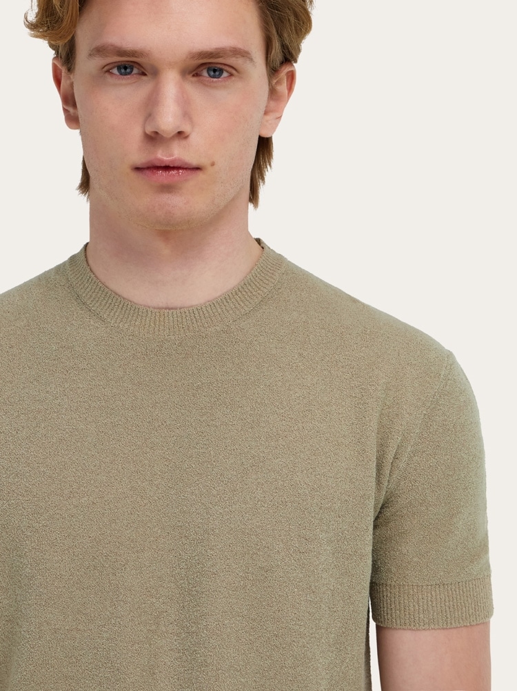 Short sleeve knitted top Gallery image 5