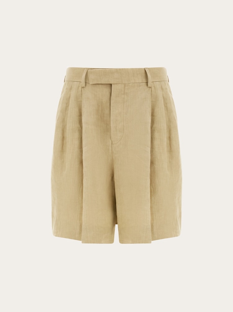 Linen bermuda short Gallery image 1