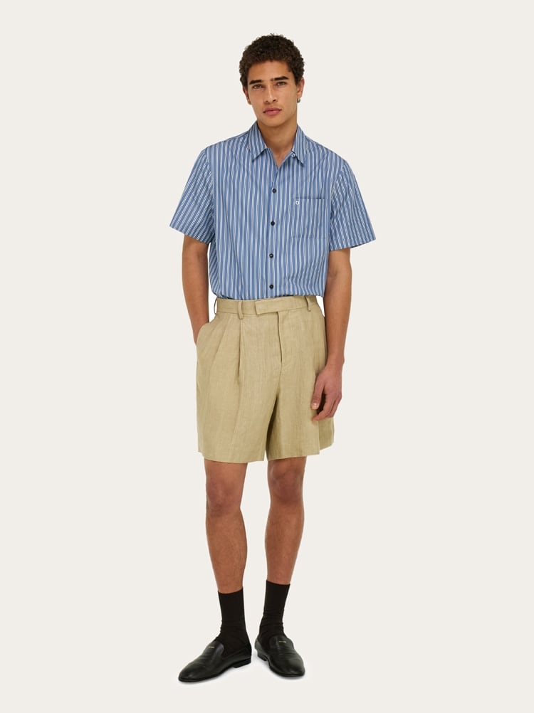 Linen bermuda short Gallery image 7