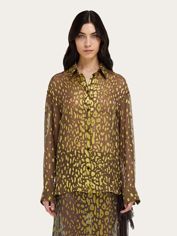 Devoré georgette shirt Gallery image 2