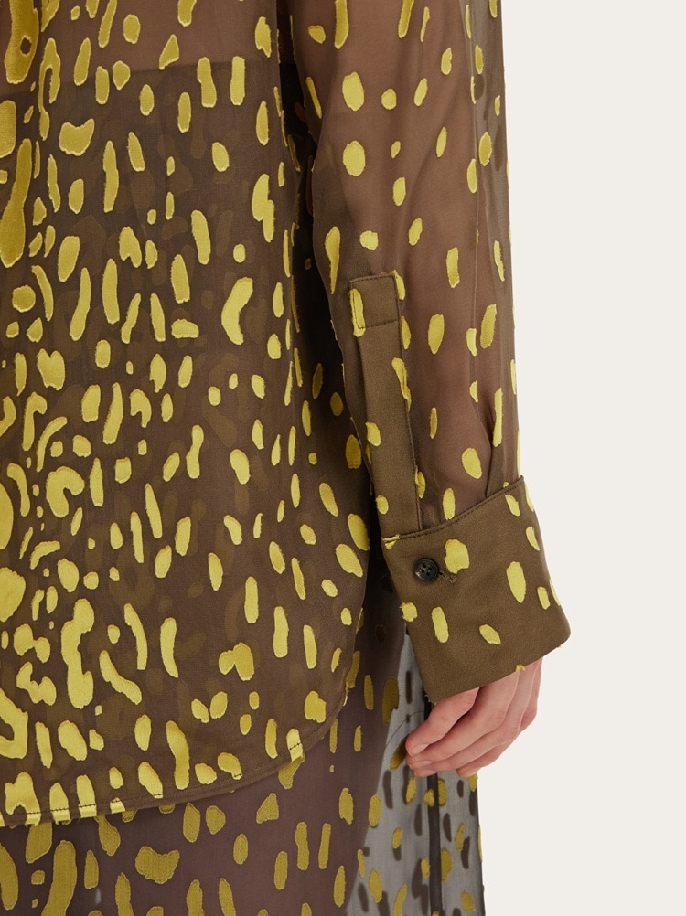 Devoré georgette shirt Gallery image 5