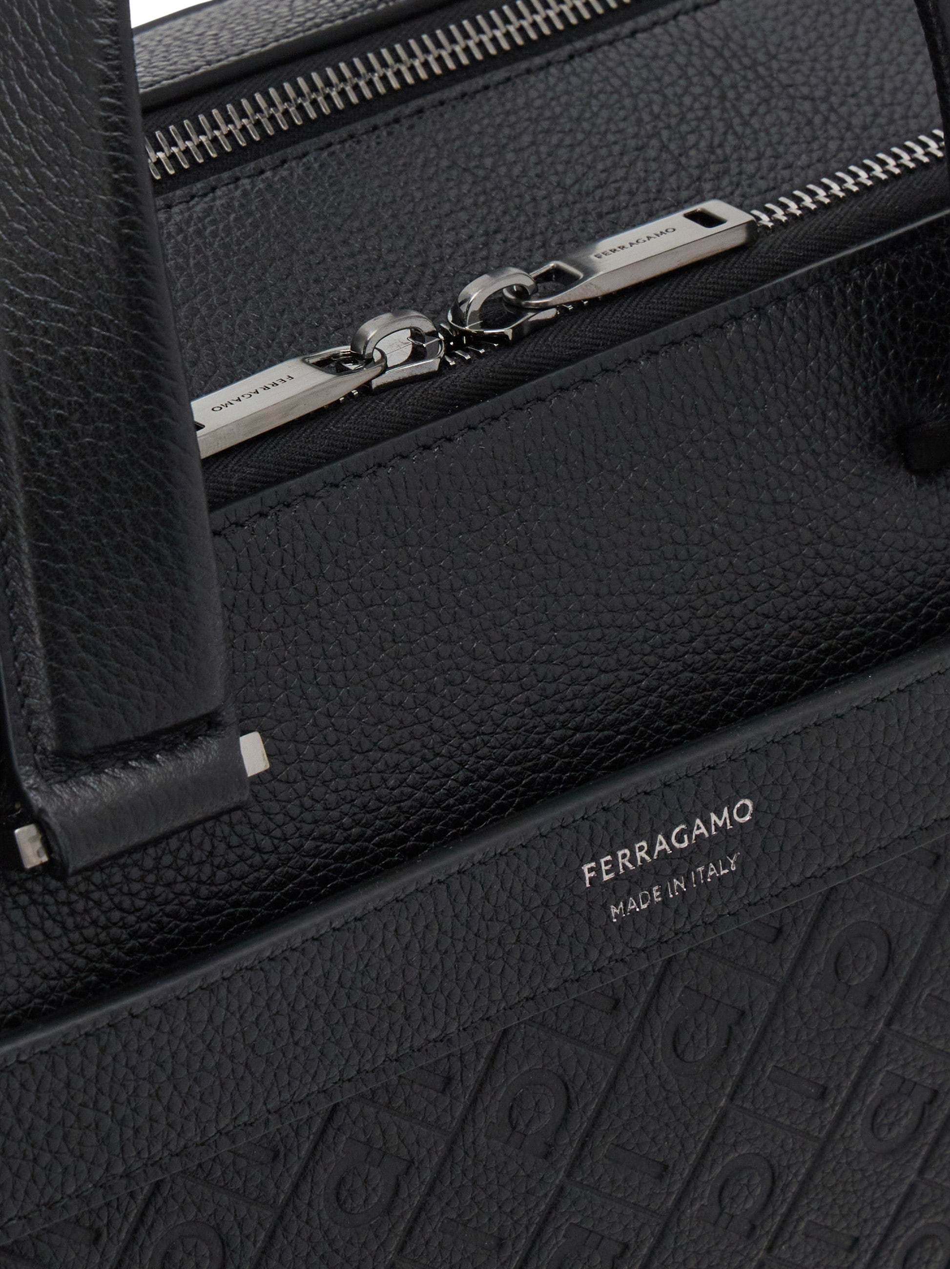 Ferragamo Monogram briefcase - Men | Ferragamo