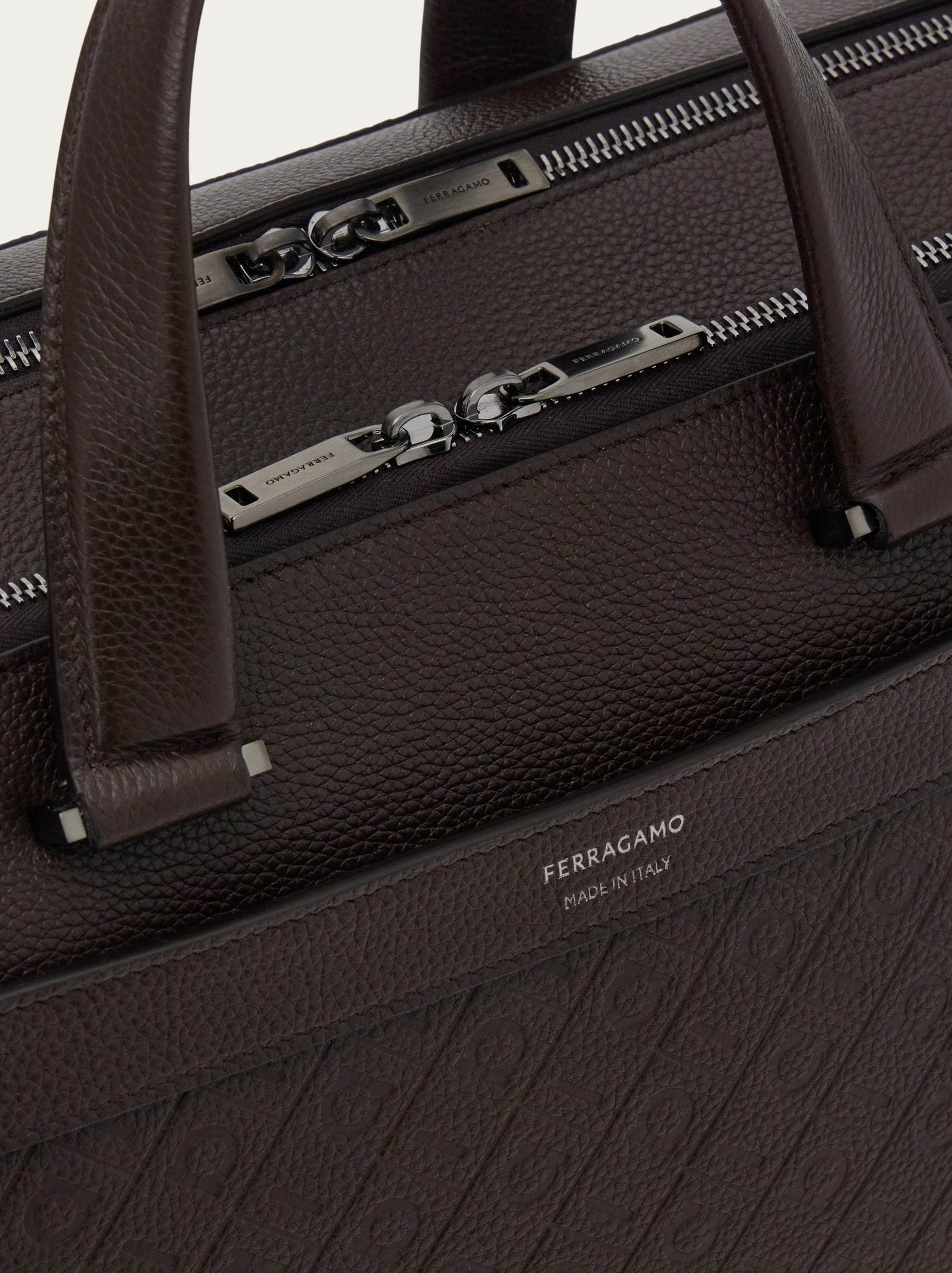 Ferragamo Monogram briefcase - Men | Ferragamo