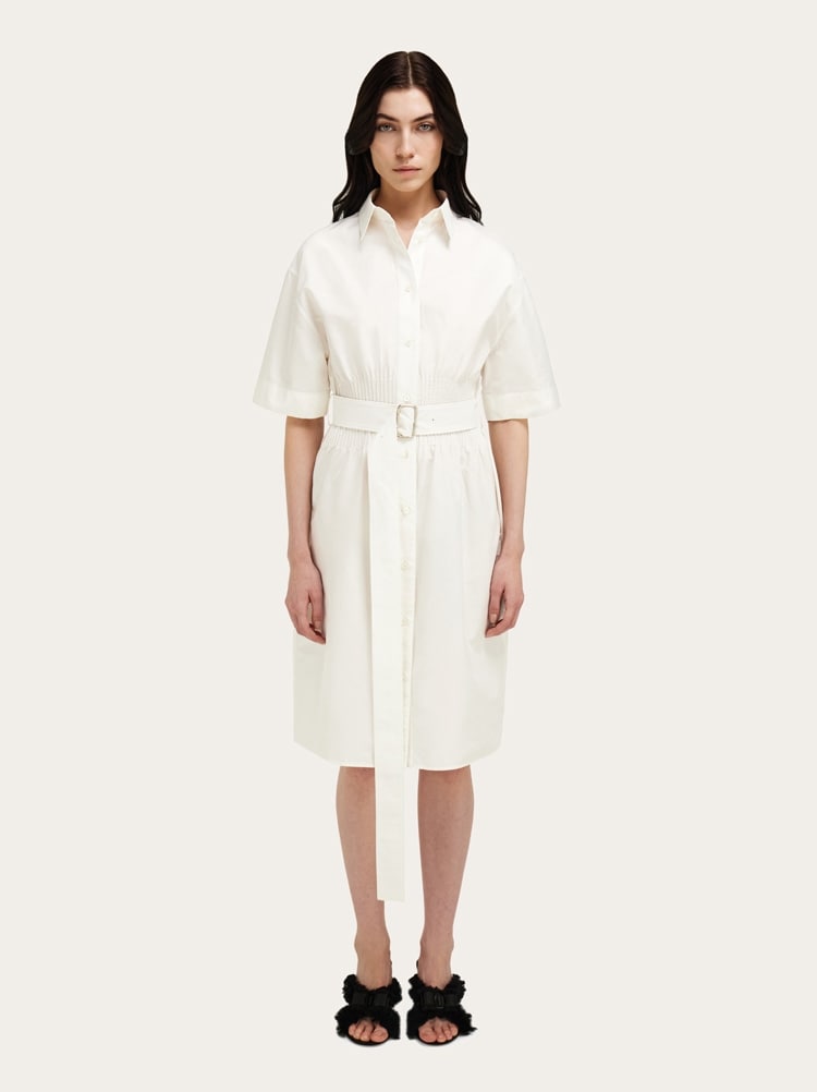 Cotton and silk shirt dress Gallery image 2