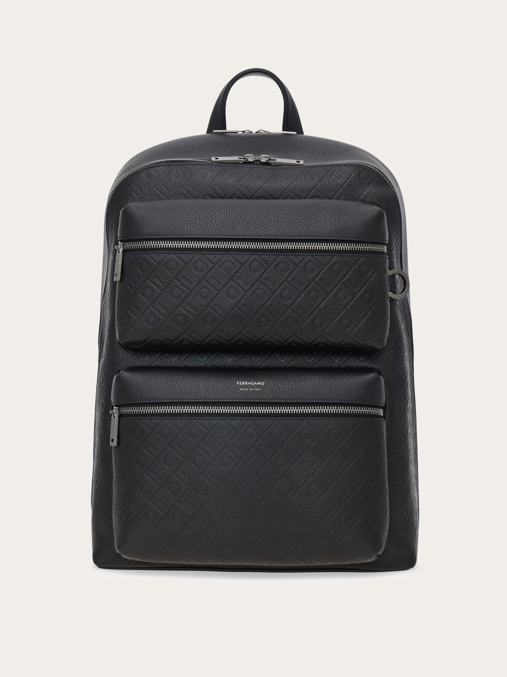 brief backpack leather ferragamo Medium Calfskin WHY BUY THIS PRODUCT Ferragamo Leather Backpack, Men's, Black