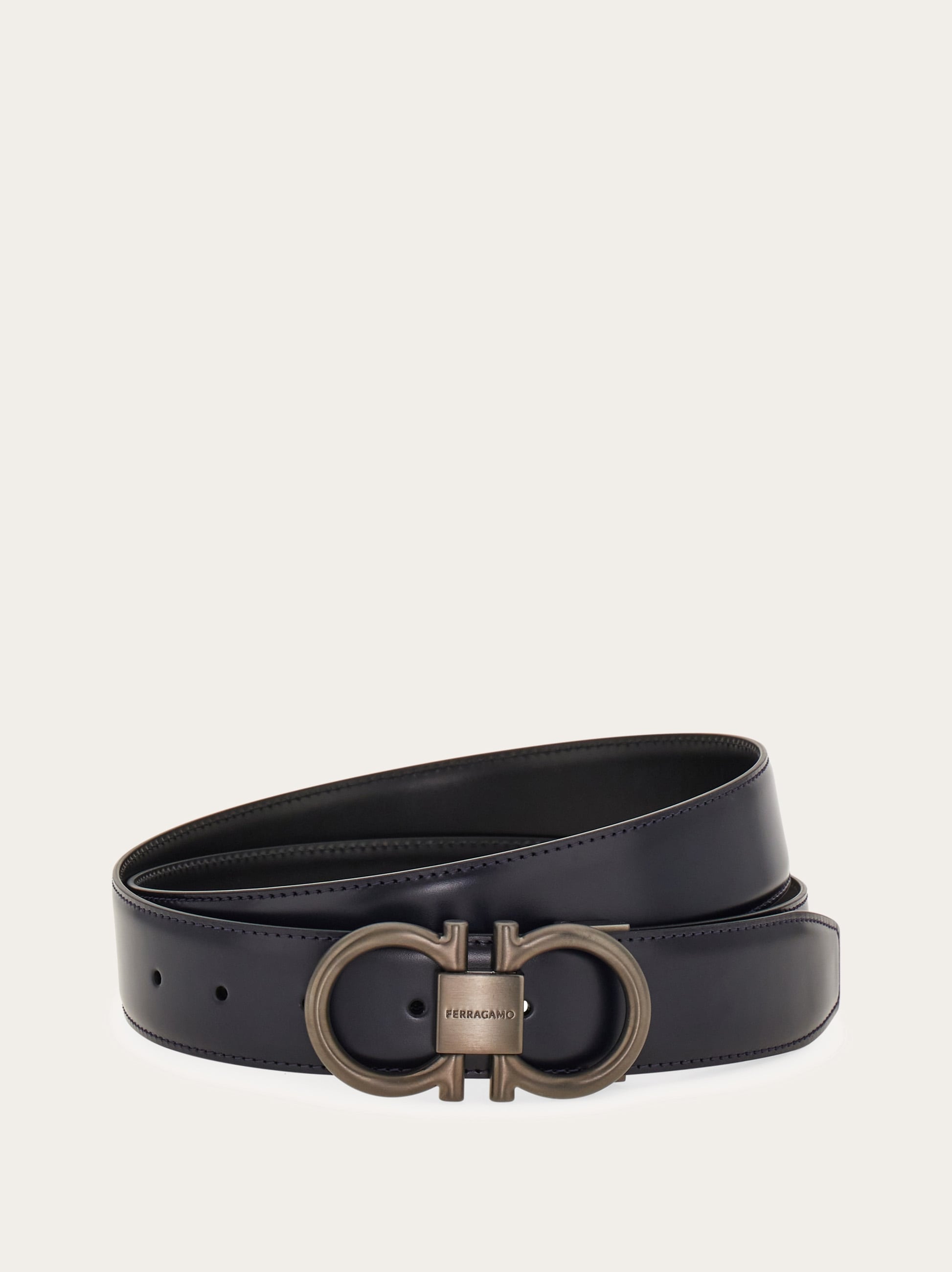 Reversible and adjustable Gancini belt - Men | Ferragamo display picture 3