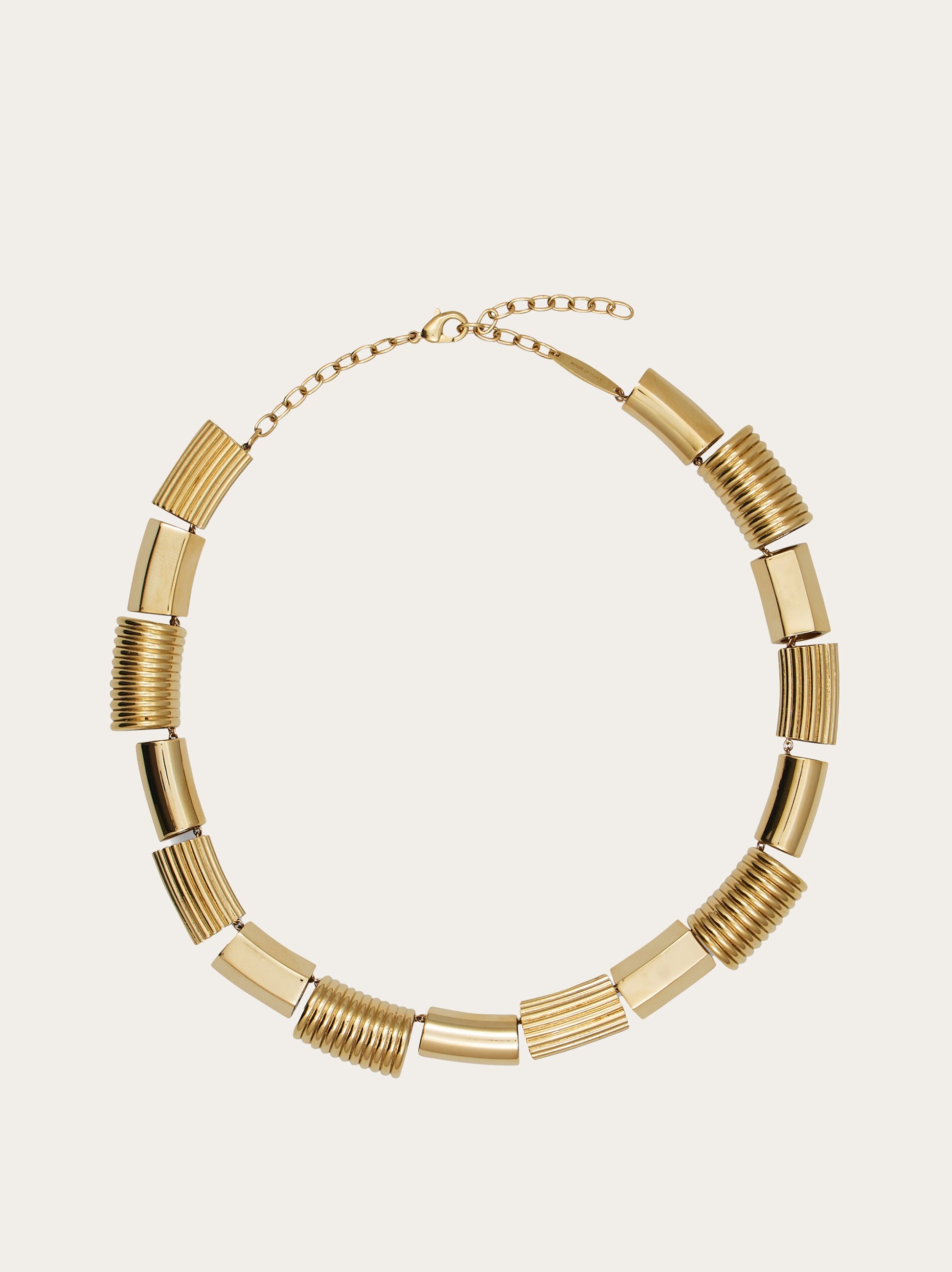 Ferragamo Gold-Tone Logo Wrap Choker Necklace with Black Cord Vara choker - Women | Ferragamo main image 2