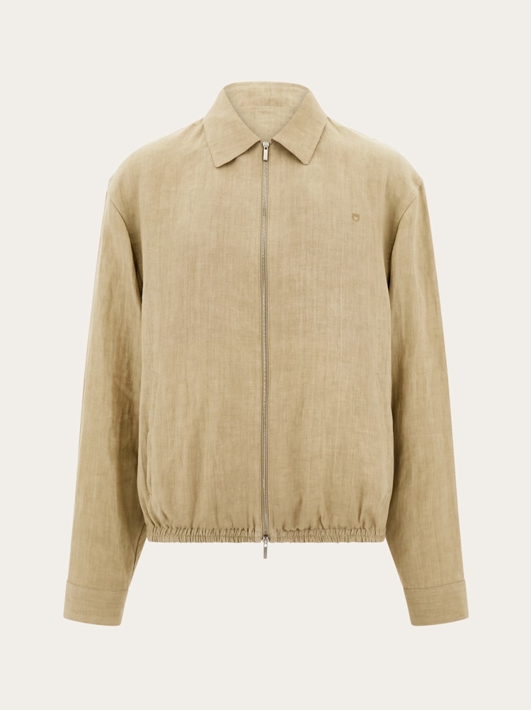 Blouson en pur lin Gallery image 1