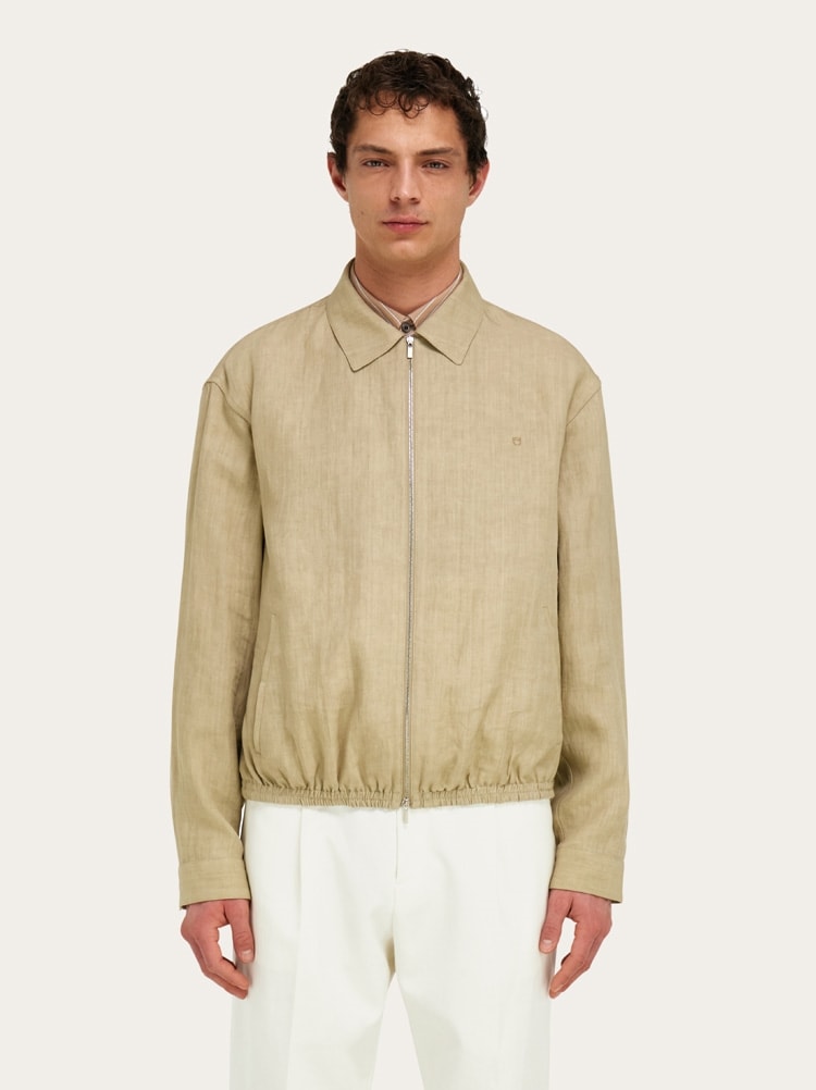Blouson en pur lin Gallery image 2