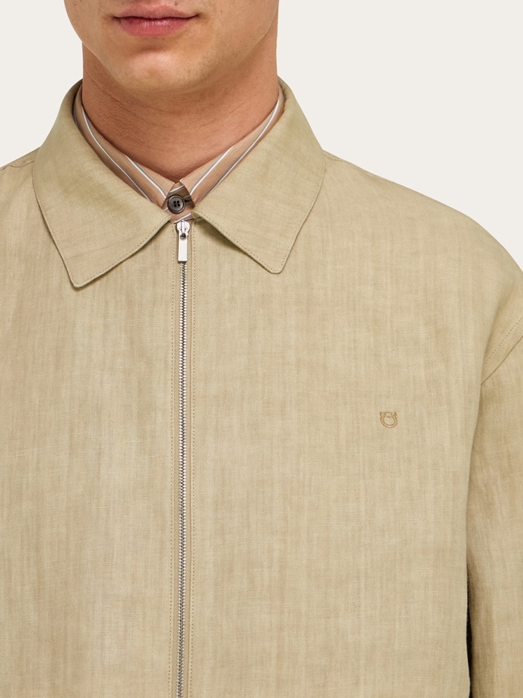 Blouson en pur lin Gallery image 4