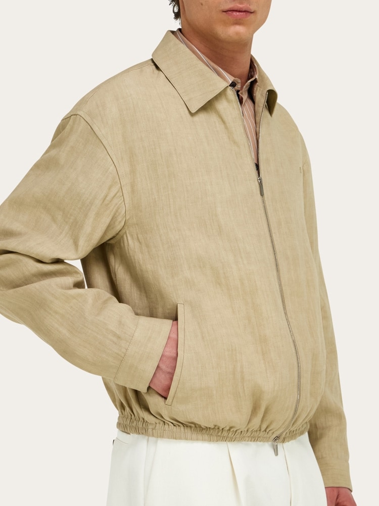 Blouson en pur lin Gallery image 6