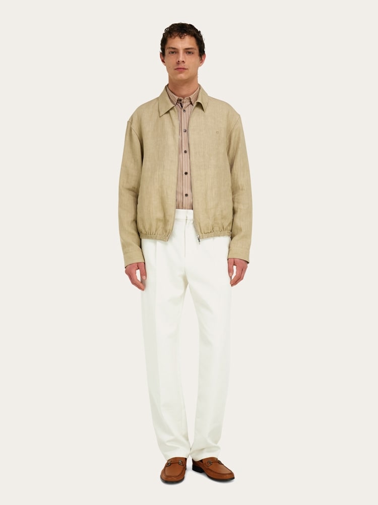 Blouson en pur lin Gallery image 7