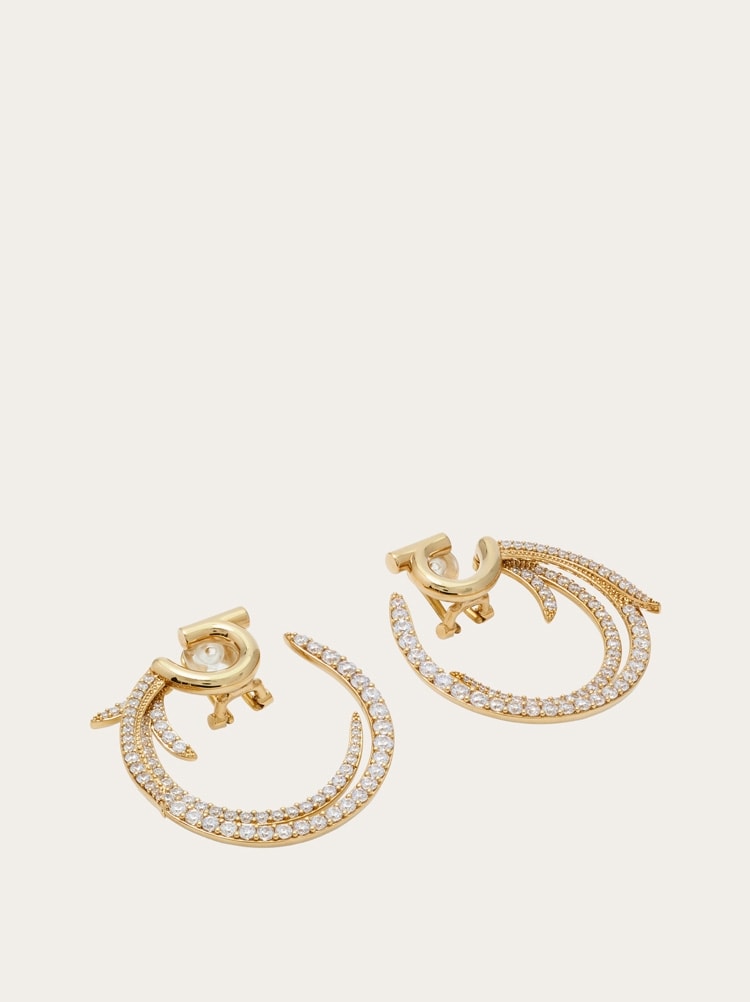 Pendientes redondos con cristales Gallery image 2