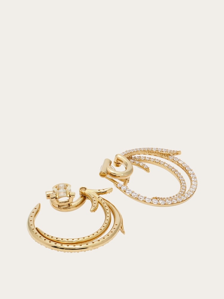 Pendientes redondos con cristales Gallery image 5