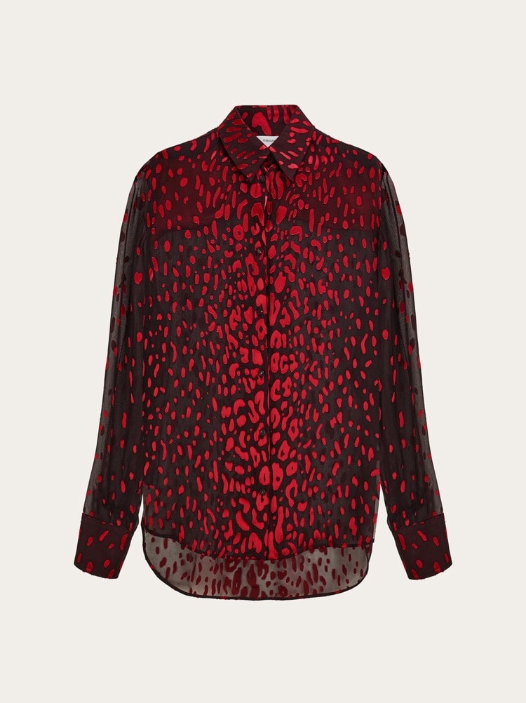 Devoré georgette shirt Gallery image 1