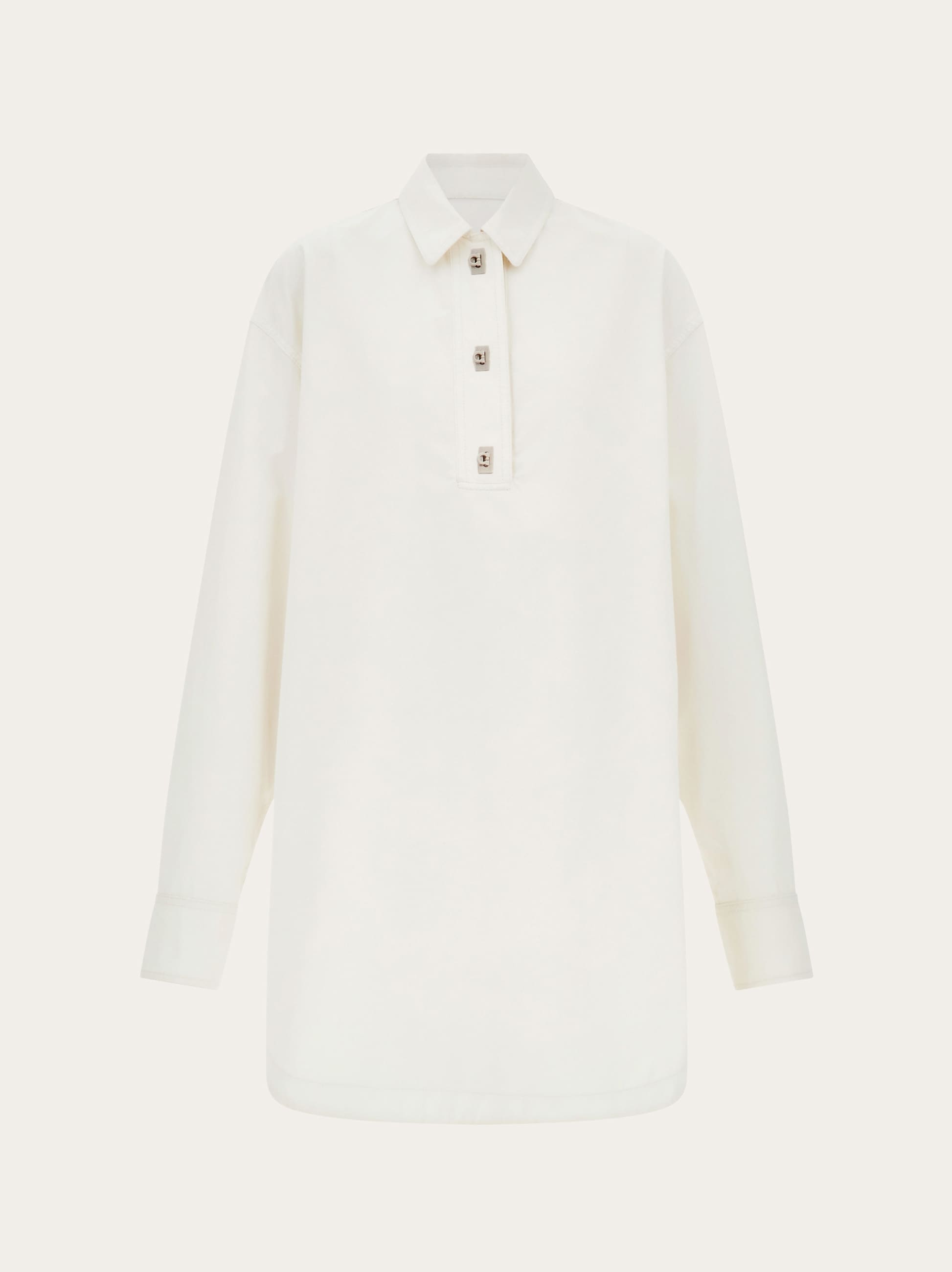 Cotton and silk shirt dress - Women | Ferragamo