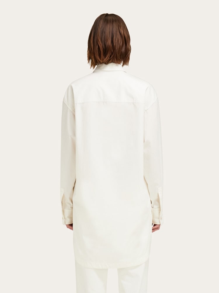 Cotton and silk shirt dress Gallery image 3