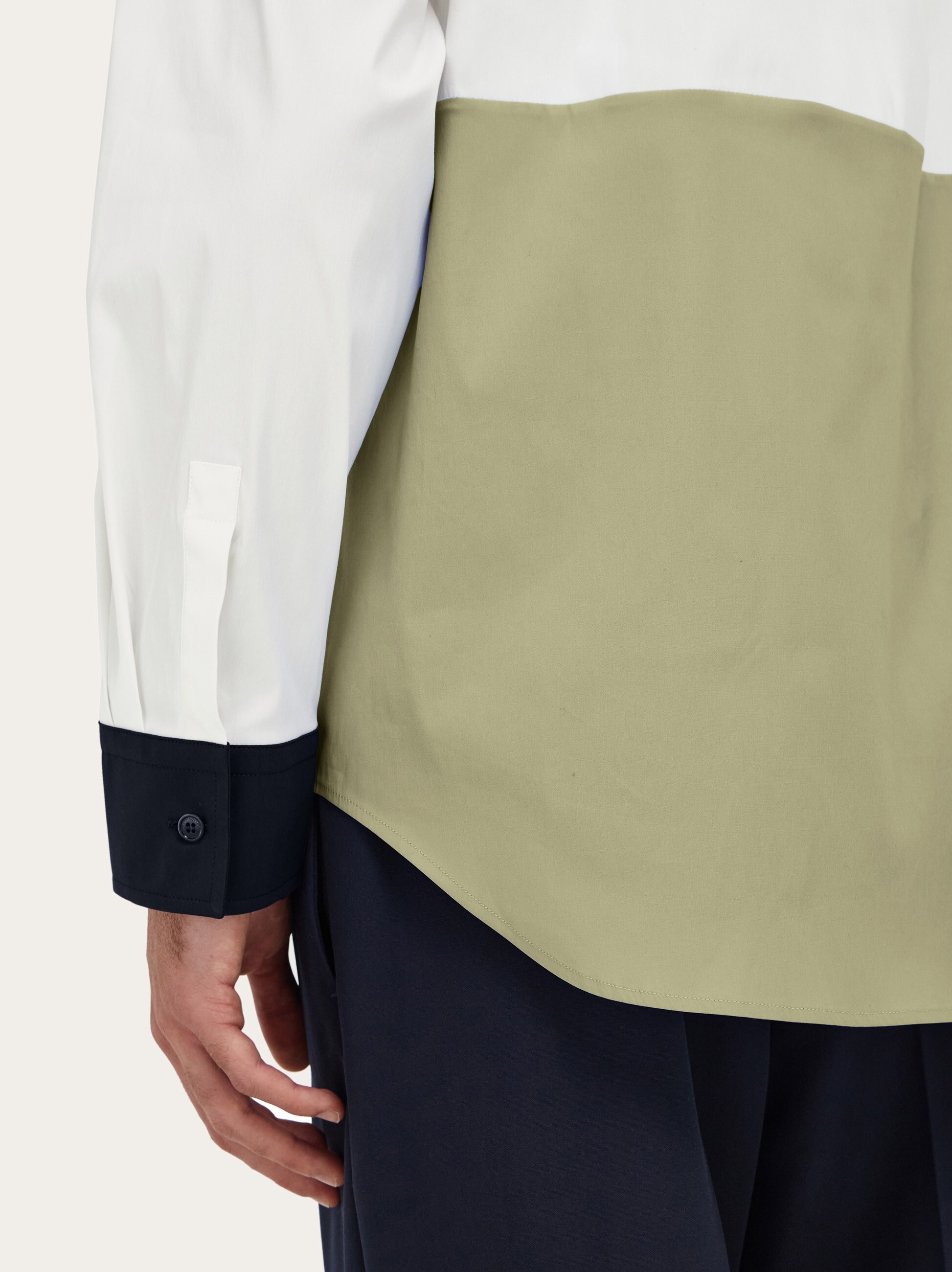 colorblock dress shirt English Factory