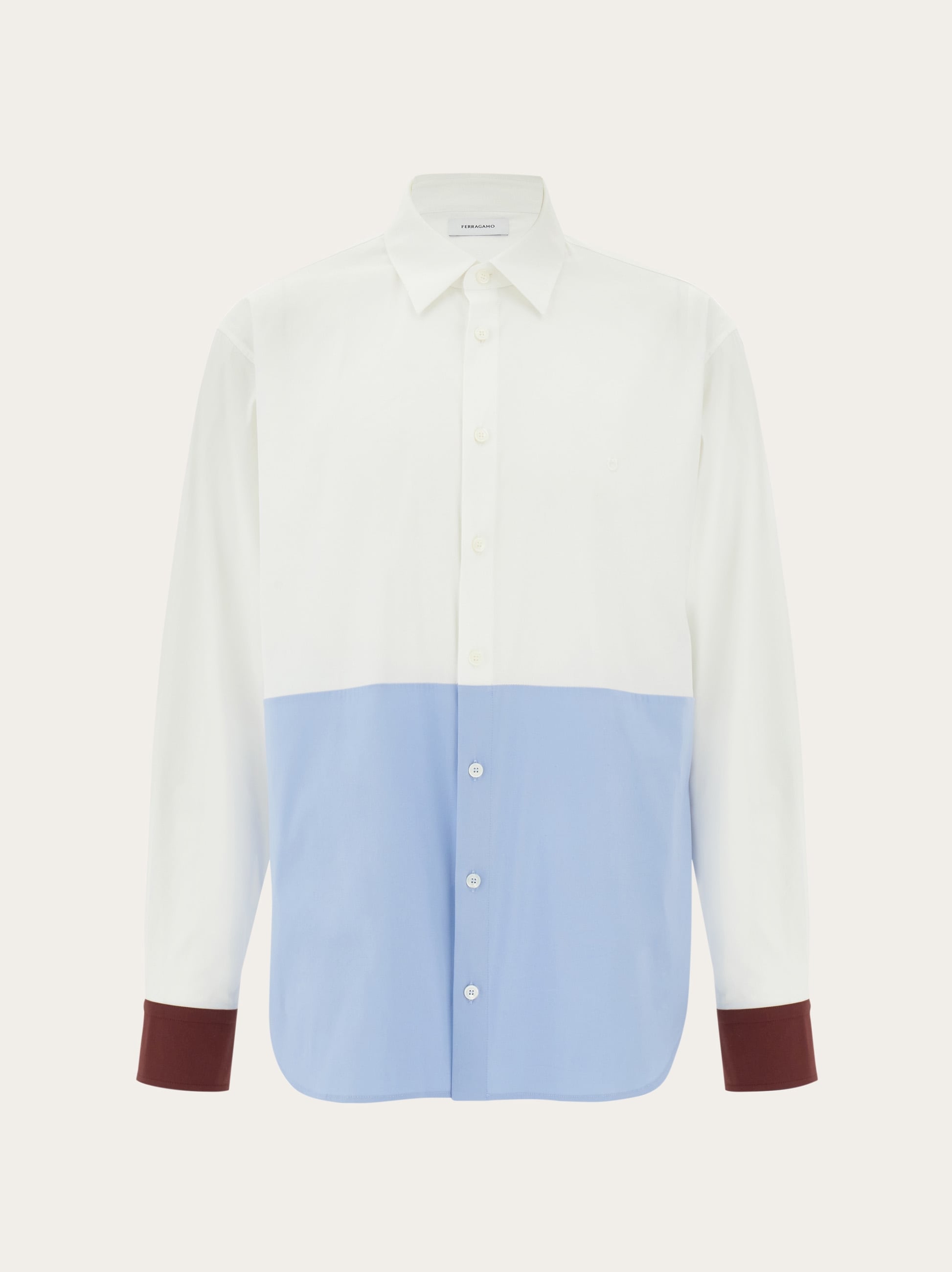 colorblock dress shirt Original Penguin Men's Colorblock Button-Down Oxford Shirt in Dark Sapphire Blue/Blue, Size 2XL
