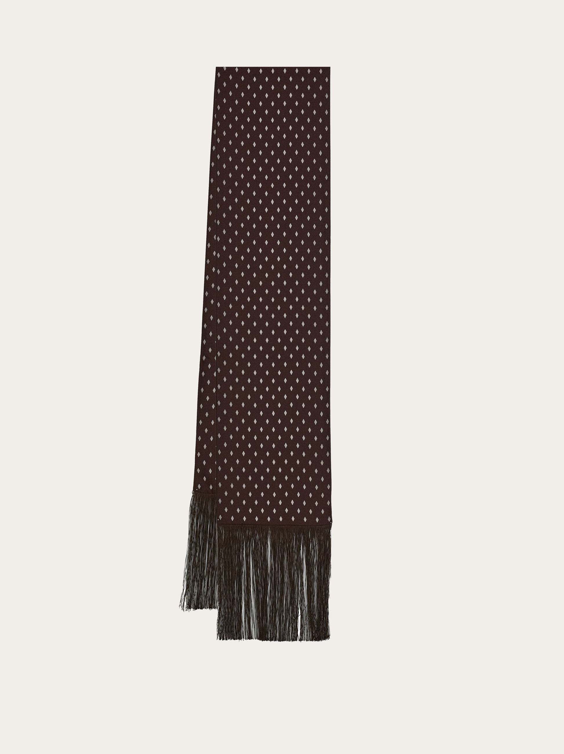 Micro Gancini print silk scarf - Men | Ferragamo