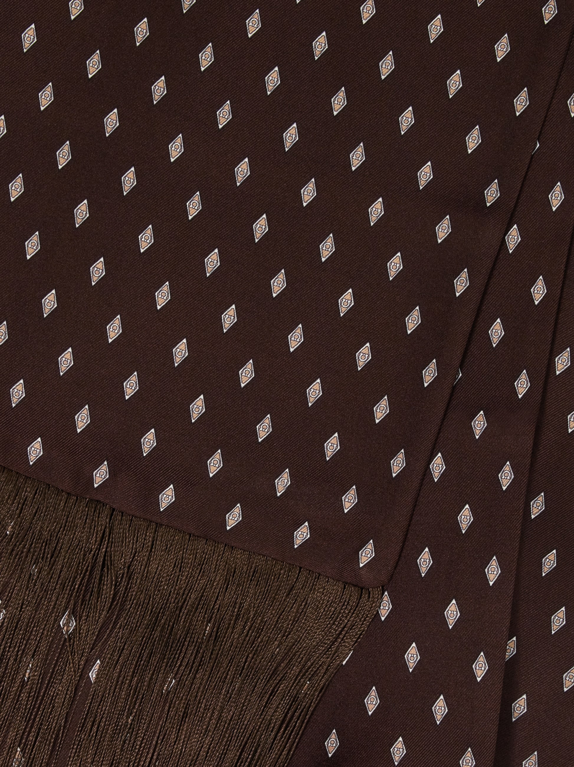 Micro Gancini print silk scarf - Men | Ferragamo