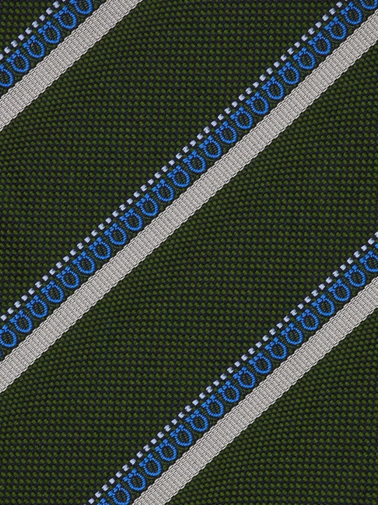 Regimental jacquard silk tie Gallery image 3