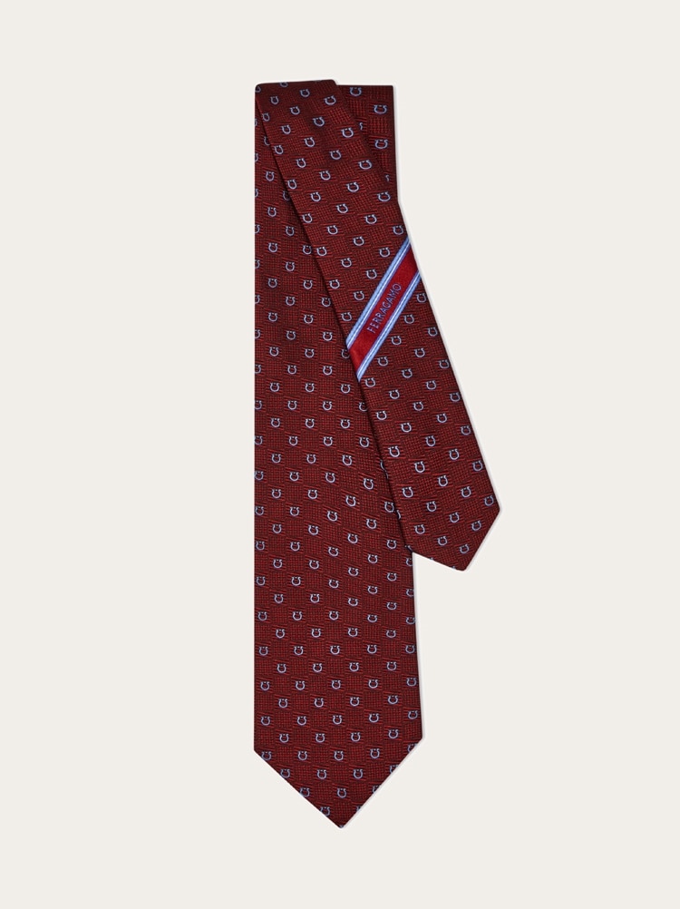Cravate en soie jacquard Gancini Gallery image 3