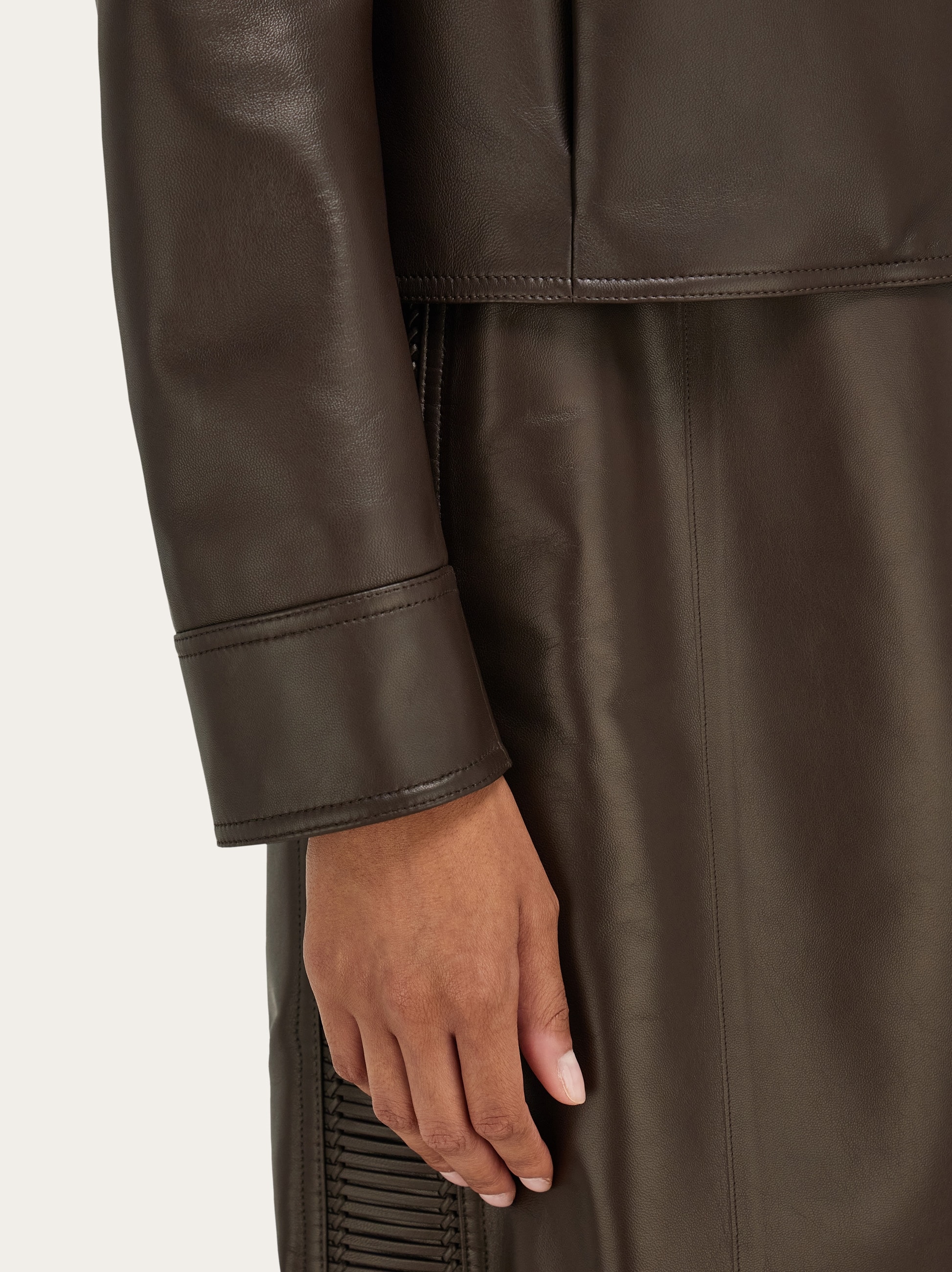 Ferragamo柔らかレザージャケット Ferragamo柔らかレザージャケット レザージャケット - ウィメンズ