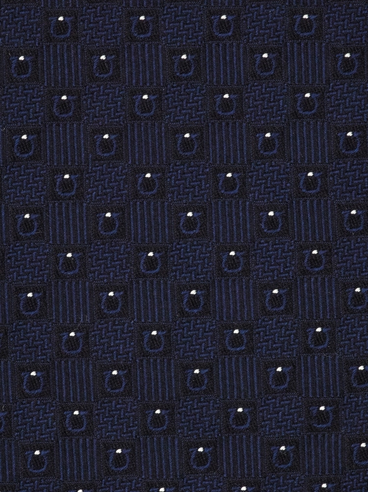 Gancini jacquard silk tie Gallery image 2